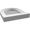 Ekena Millwork Round Top Surface Mount PVC Gable Vent w/ 2"W x 2"P Brickmould Sill Frame, 12"W x 14"H GVPRT12X1403SN - alternate 3
